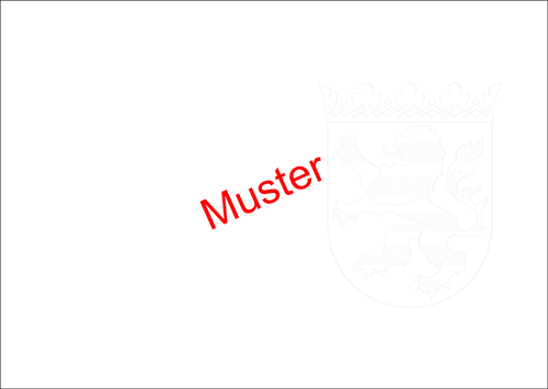 Wappenpapier Hessisches Wappen grau DIN A3