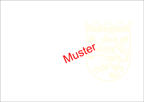 Wappenpapier Hessisches Wappen gelb A3