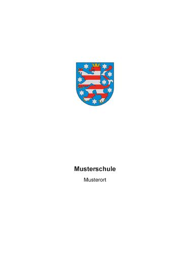 Zeugnisüberreichungsmappe mit Wappen Thüringen