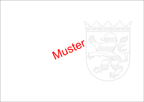 Wappenpapier DIN A3 Wappen Hessen dunkelgrau