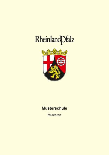 Zeugnisüberreichungsmappe Rheinland-Pfalz creme