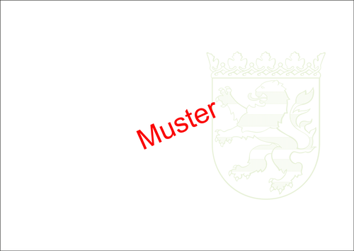 Wappenpapier DIN A3 Hessisches Wappen grün