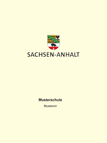 Zeugnisüberreichungsmappe cremefarben Sachsen-Anhalt